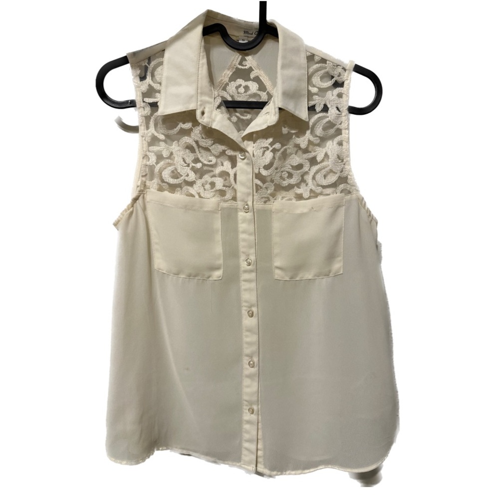 Off White Mind Code Sleeveless Blouse